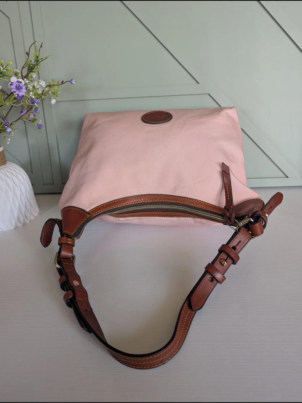 Dooney & Bourke Pink Shoulder Hobo Bag